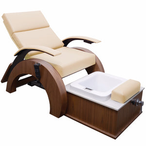 Spa pedicure lounge with modern European styling