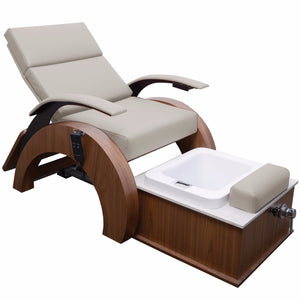 Spa pedicure lounge with modern European styling